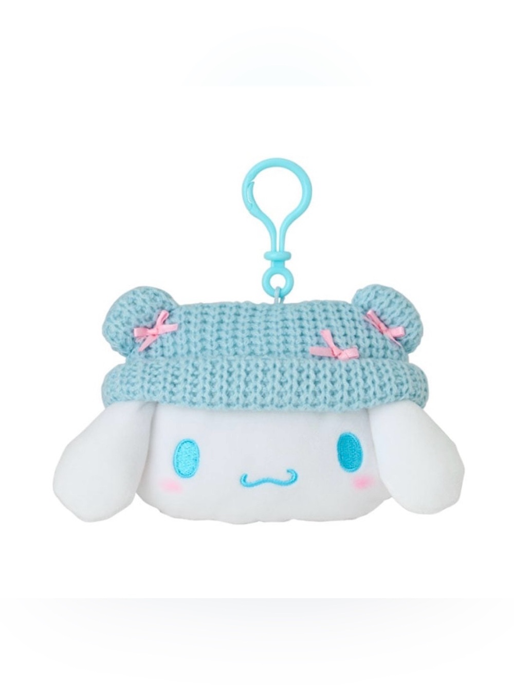 SANRIO Cinnamoroll Cozy Cap Mascot Clip Pouch NEW